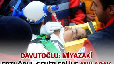 Davutoğlu: Miyazaki'nin adı yaşatılacak