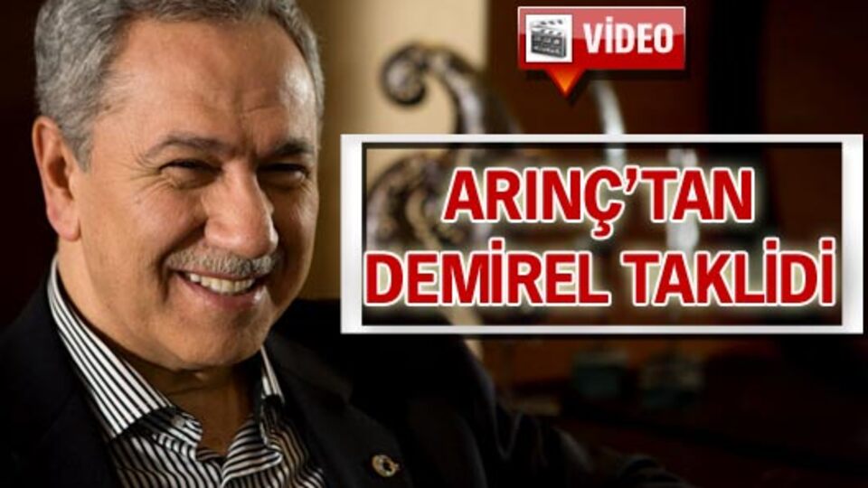 Arınç'tan Demirel taklidi! VİDEO