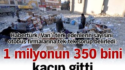 1 milyonun 350 bini kaçıp gitti