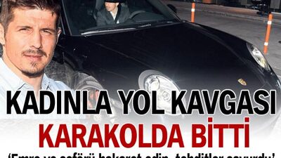 Kadınla yol kavgası karakolda bitti