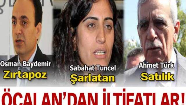 Öcalan'dan Tuncel, Türk ve Baydemir'e ağır salvo!