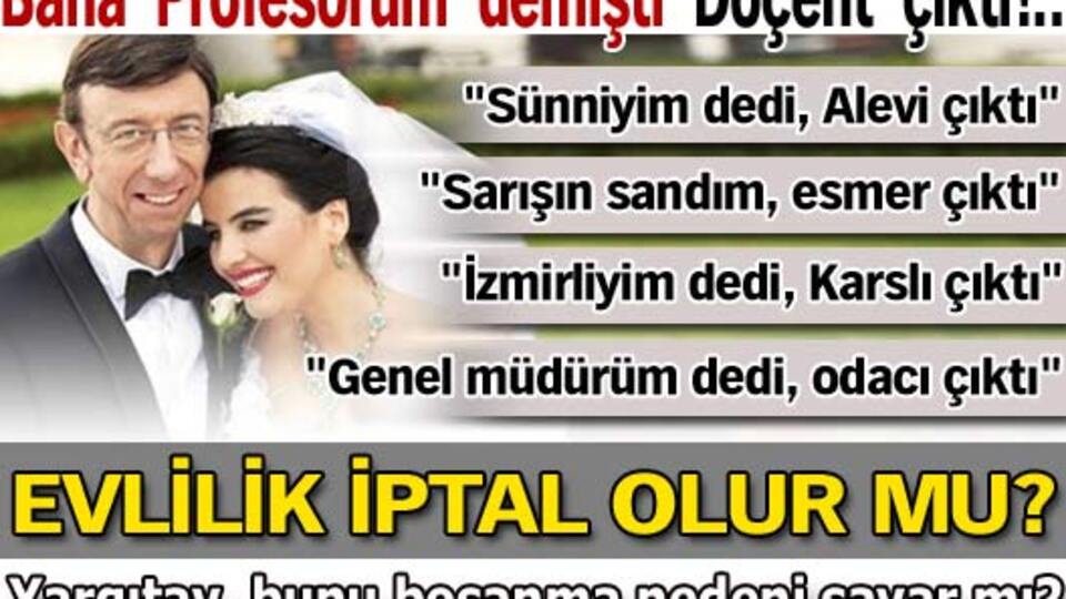 Bana 'Profesörüm' demişti 'Doçent' çıktı!..