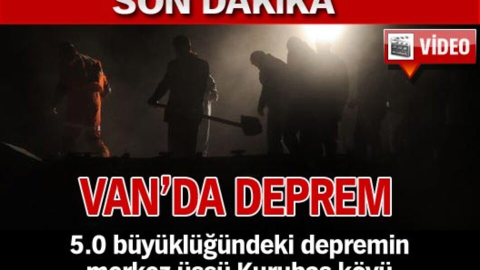 Van'da deprem! VİDEO
