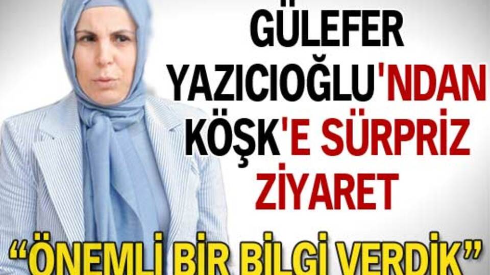 "Önemli bir bilgi verdik"