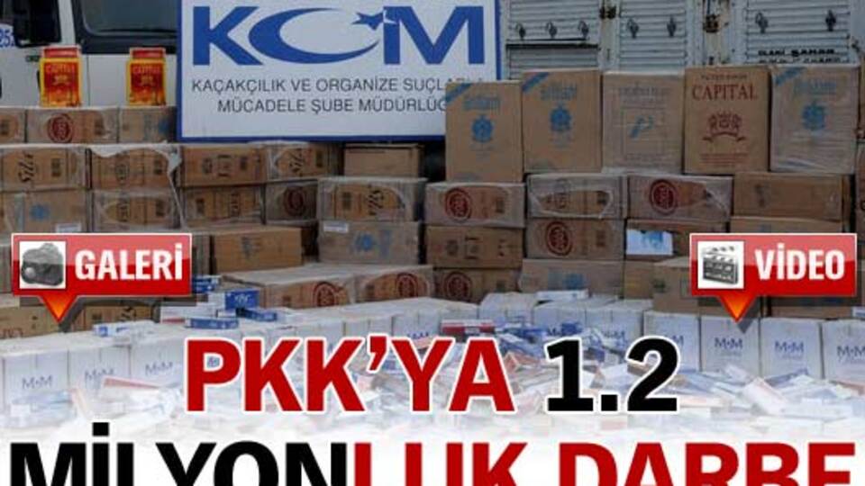 PKK'ya 1.2 milyonluk sigara darbesi VİDEO/GALERİ