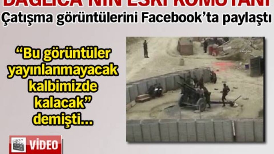 Çatışmanın görüntülerini Facebook'ta paylaştı