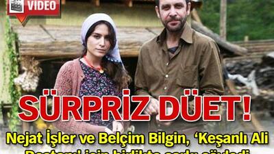 Nejat İşler ve Belçim Bilgin'den sürpriz düet! VİDEO