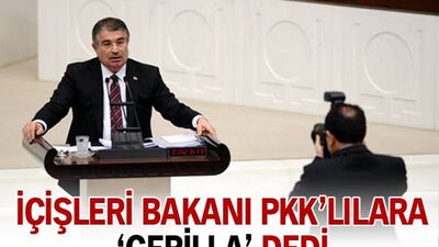 İçişleri Bakanı PKK'lılara 'gerilla' dedi