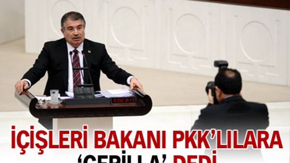 İçişleri Bakanı PKK'lılara 'gerilla' dedi