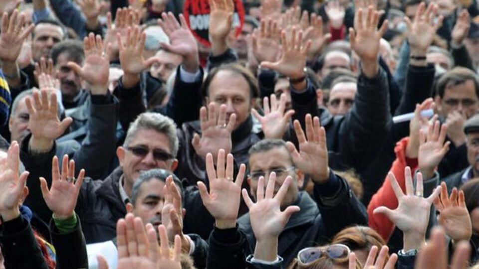 Sağlık çalışanlarından toplu grev! GALERİ