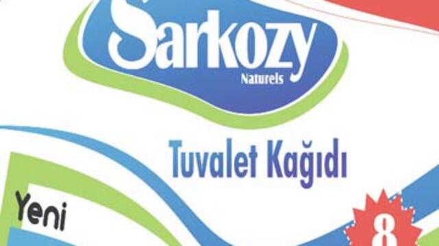 Sarkozy tuvalet kâğıdı oldu