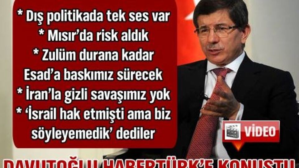 Davutoğlu HABERTÜRK'te