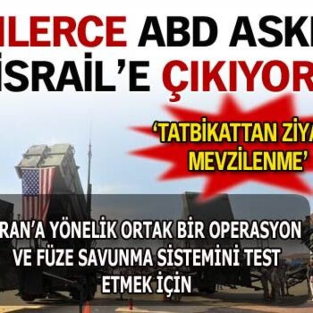Binlerce ABD askeri İsrail'e ayak basıyor