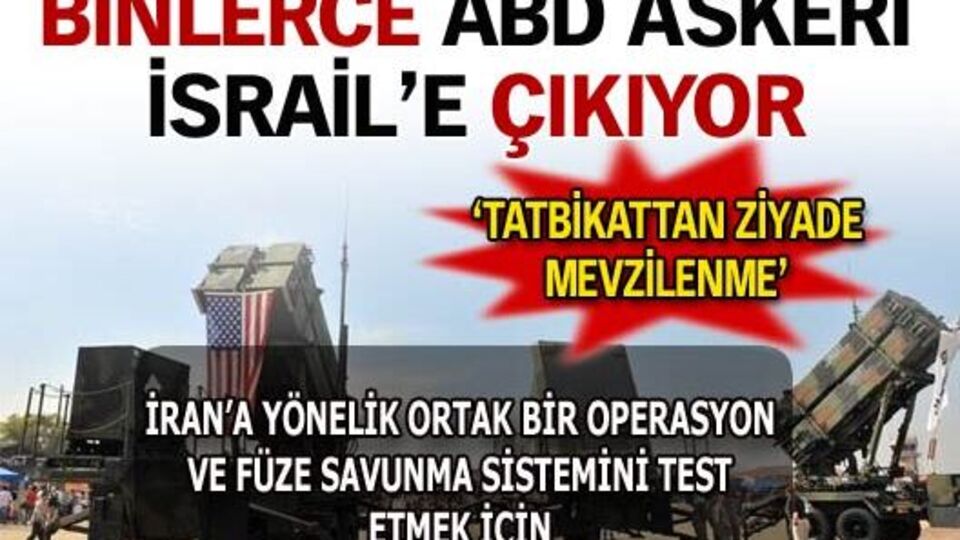 Binlerce ABD askeri İsrail'e ayak basıyor