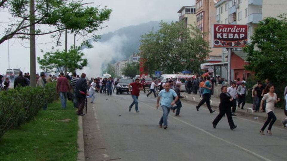 Hopa Olayları'na bir dava daha açıldı taş silah oldu