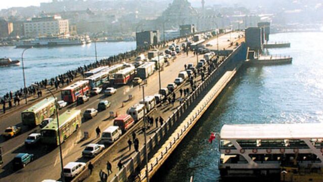 Yeni Galata Köprüsü'nde bakım çalışması
