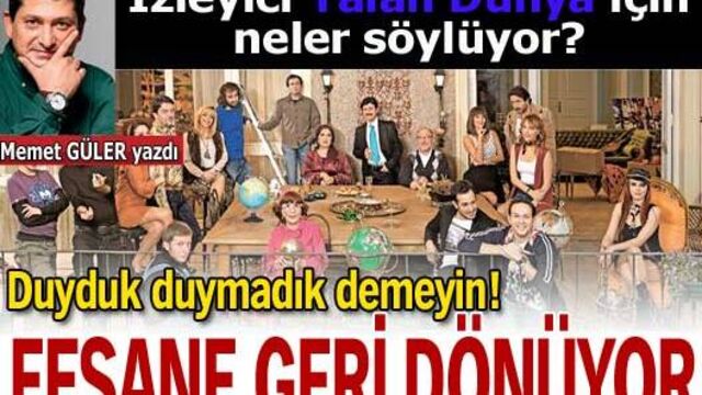 Bir efsane daha geri dönüyor!