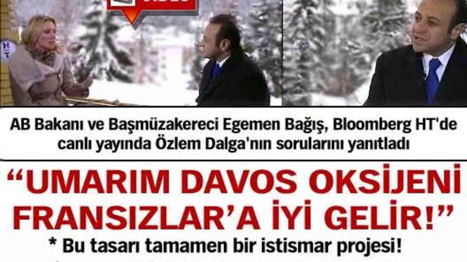 "Umarım Davos oksijeni Fransızlar'a iyi gelir!"
