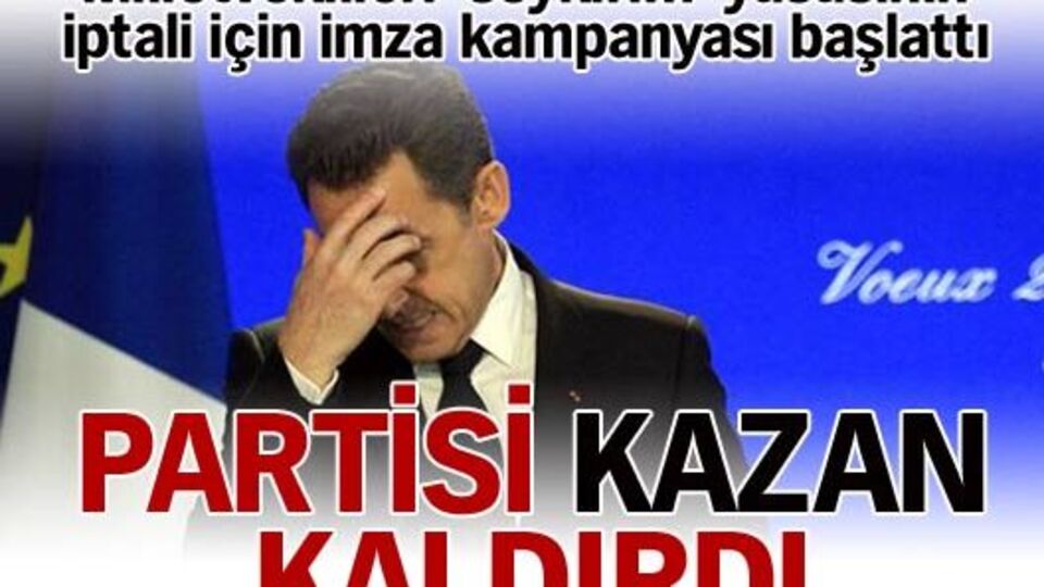 Partisi Sarkozy'e bayrak açtı