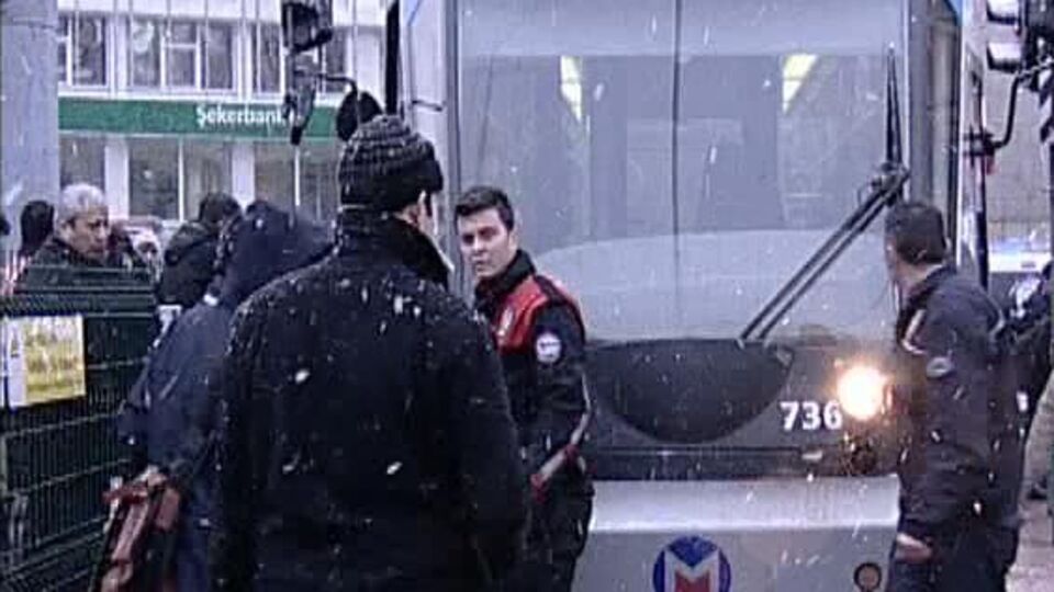Kabataş'ta tramvay kazası