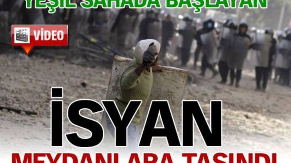 Sahada başlayan isyan meydanlara taşındı