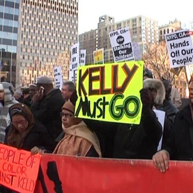 New York'ta Müslümanlar polisi protesto etti
