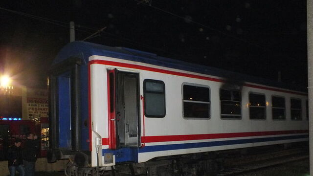 Tren garında yangın!