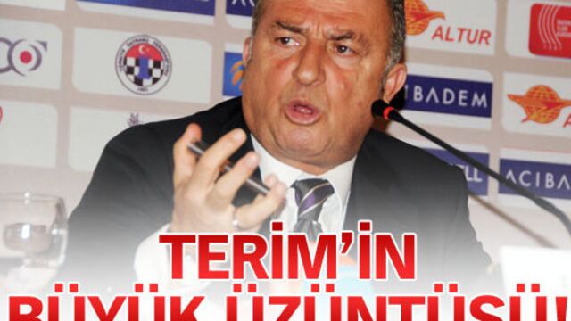 Terim çok üzüldü!