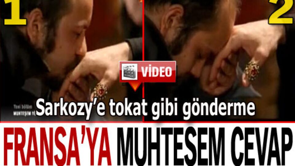 Fransa'ya 'muhteşem' cevap VİDEO