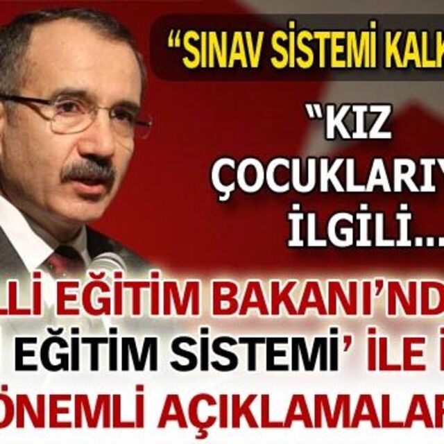 Milli Eğitim Bakanı'ndan 4+4+4 açıklaması