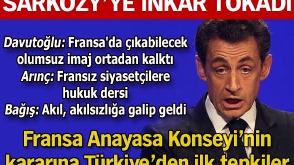 Fransa Anayasa Konseyi'nin kararına Türkiye'den ilk tepkiler
