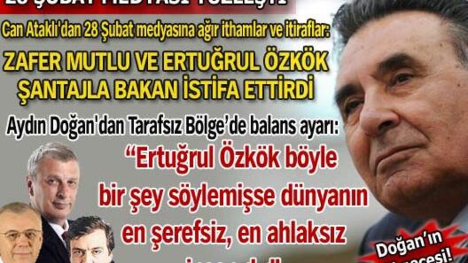 Aydın Doğan'dan Tarafsız Bölge'de balans ayarı!