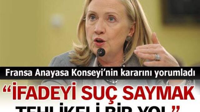 "İfadeyi suç saymak tehlikeli bir yol"
