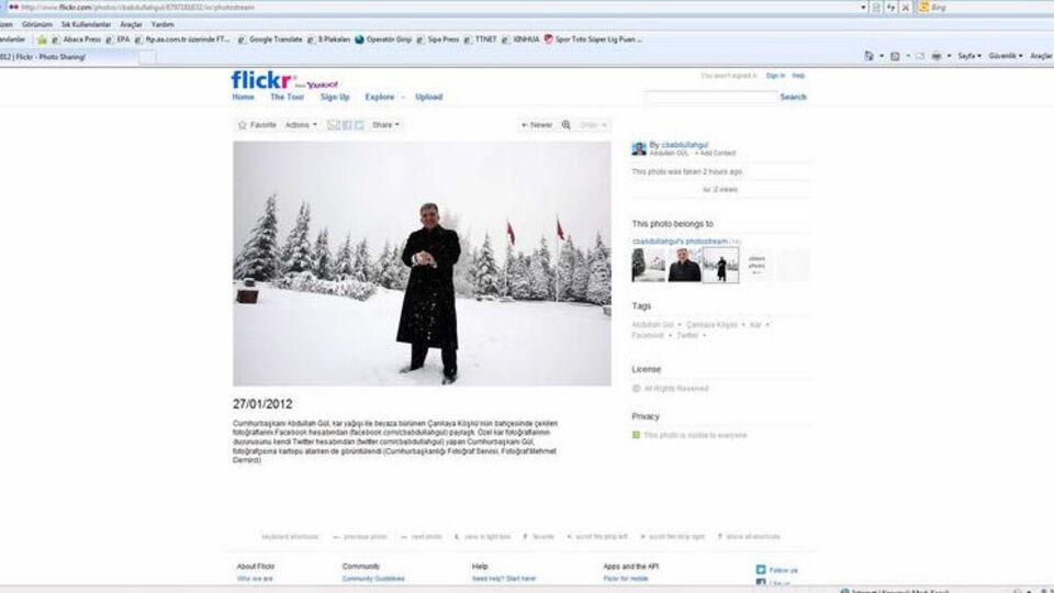 Cumhurbaşkanı'nın fotoğraf sevgisi