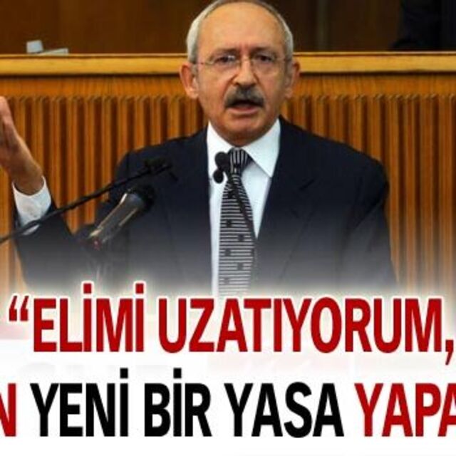 "Gelin yeni bir yasa yapalım"