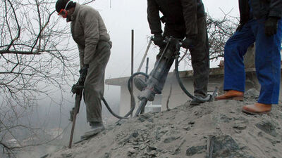 400 tonluk kaya yumuşatılarak kırılacak