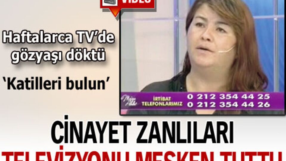 Cinayet zanlıları TV ekranını mesken tuttu! VİDEO