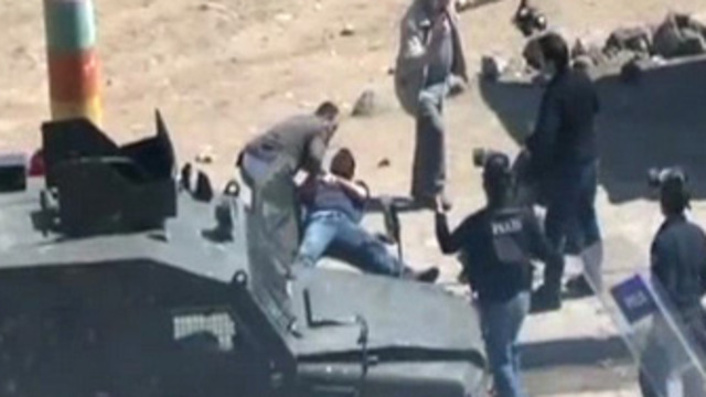 Şehit polisin vurulma anı! VİDEO