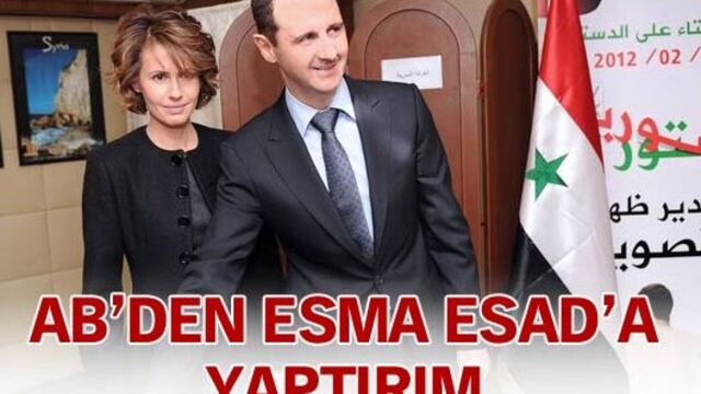 AB'den Esma Esad'a yaptırım