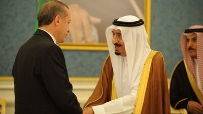 Erdoğan Suudi Arabistan'da