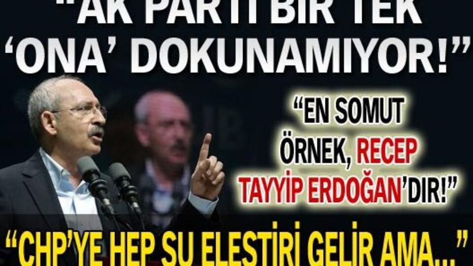 "AK Parti bir tek 'ona' dokunamıyor!"