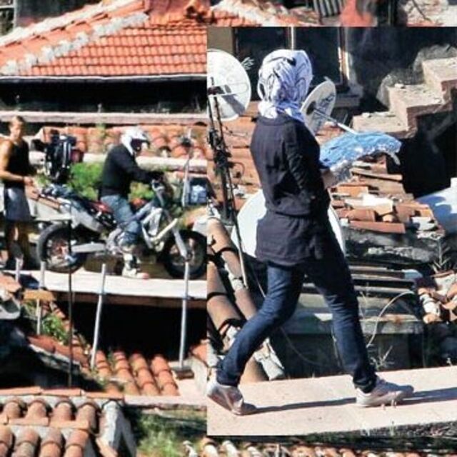 Çatıda yemek!