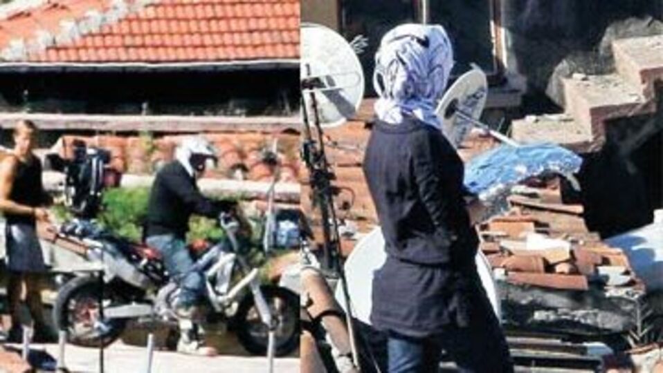 Çatıda yemek!