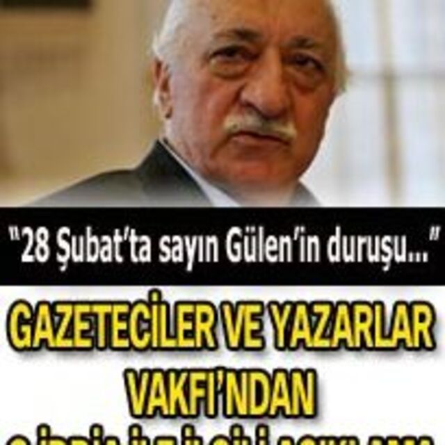 Gazeteciler ve Yazarlar Vakfı'ndan o iddia ile ilgili açıklama