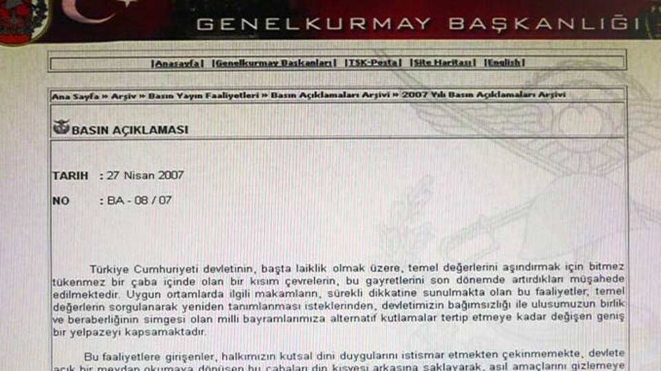 Bir e-muhtıranın anatomisi