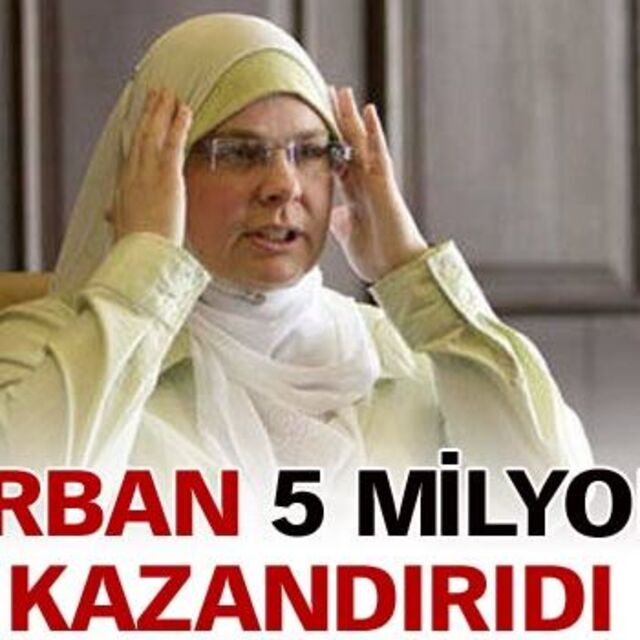 Türban 5 milyon $ kazandırdı