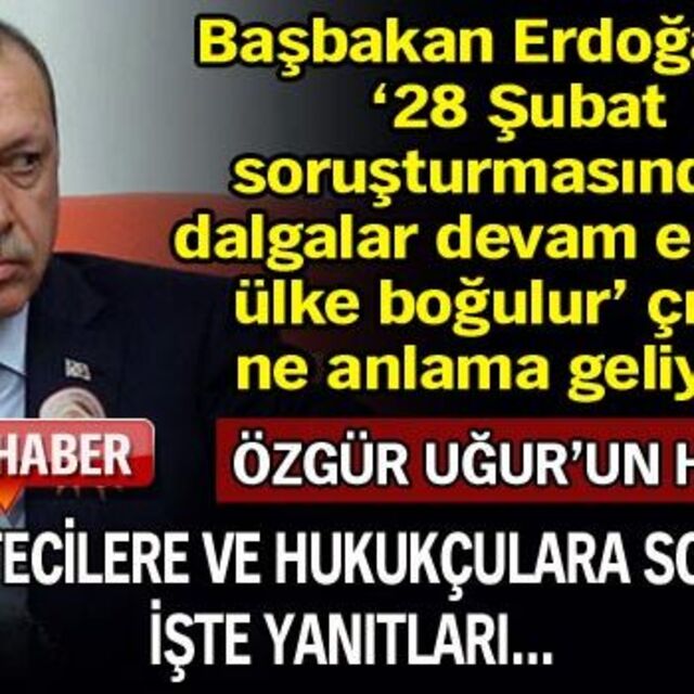 Başbakan'ın 'dalga' çıkışı ne anlama geliyor?