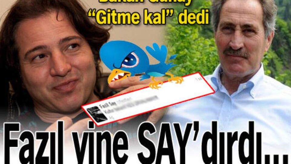 Bakan Günay'a SAY'dırdı!