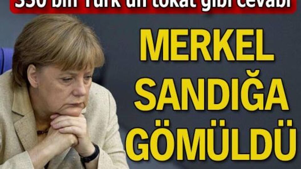 Sarkozy'den sonra Merkel de sandığa gömüldü