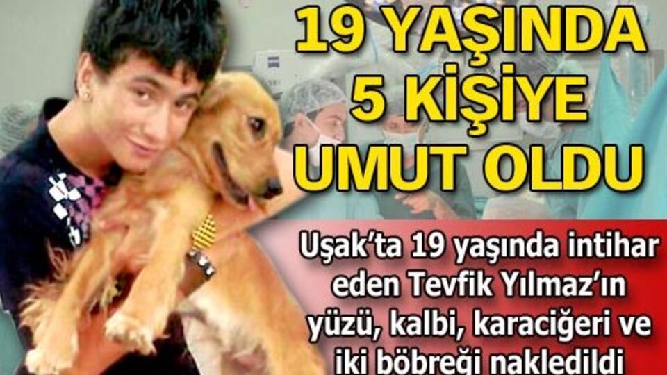5 kişiye umut oldu